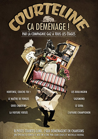 Affiche Courteline ça déménage